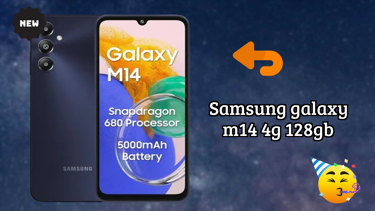 Samsung Galaxy M14 4G 128GB Display Technology: 6.7 Inches (17.02 Cm) Screen